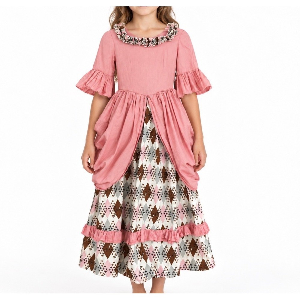 Childs Dress Costume Civil War Dress 8-10 Reenactment Theater Gown Play Prairie